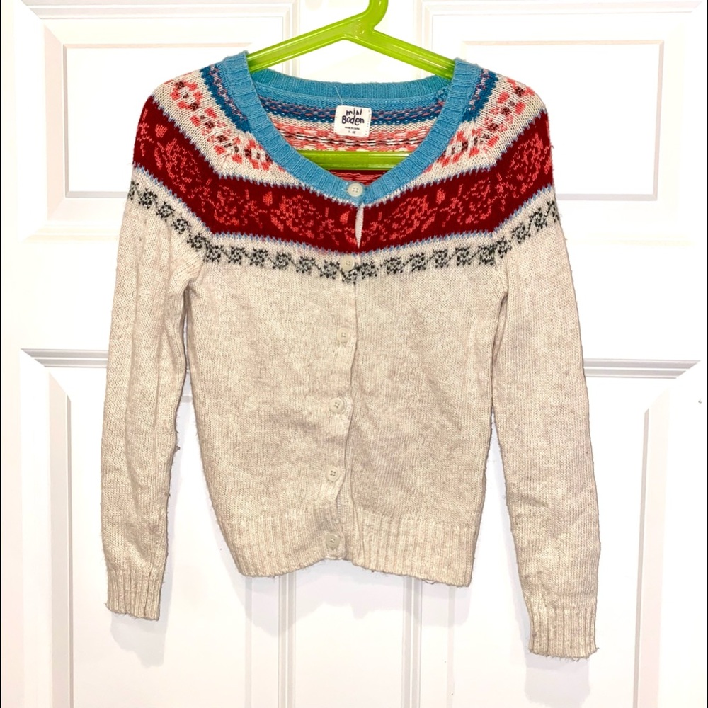 Mini Boden Knit Cardigan Sweater